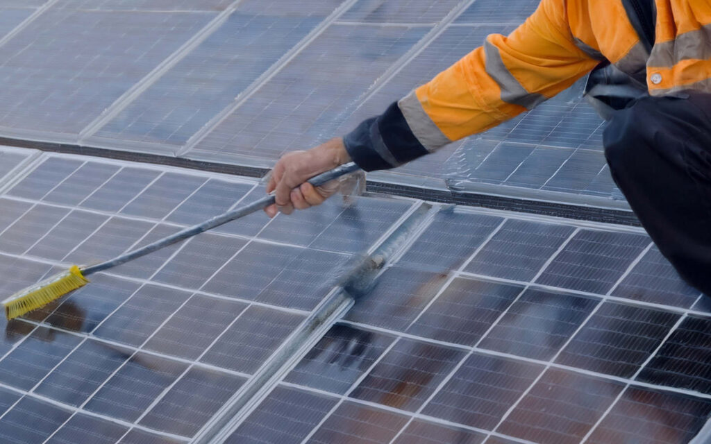 Solar Panel Cleaning: Enhancing Efficiency & Corporate Sustainability